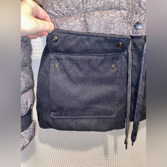 Women‎ LOLË Nelly charcoal gray waterproof down filled Puffer Coat Sz Large - Picture 11 of 17